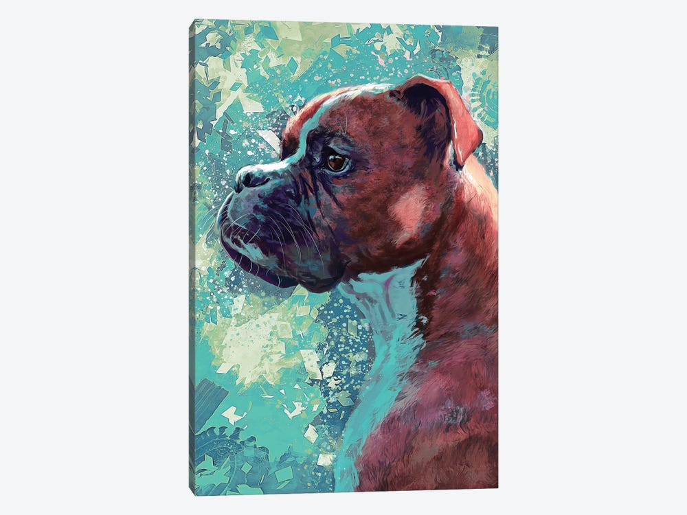 Boxer by Louise Goalby 1-piece Canvas Print