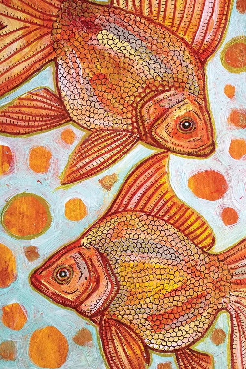 Two Goldfish by Lynnette Shelley wall art