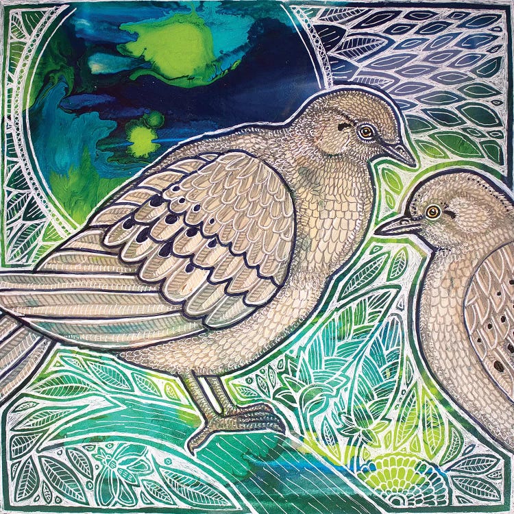 Two Mourning Doves