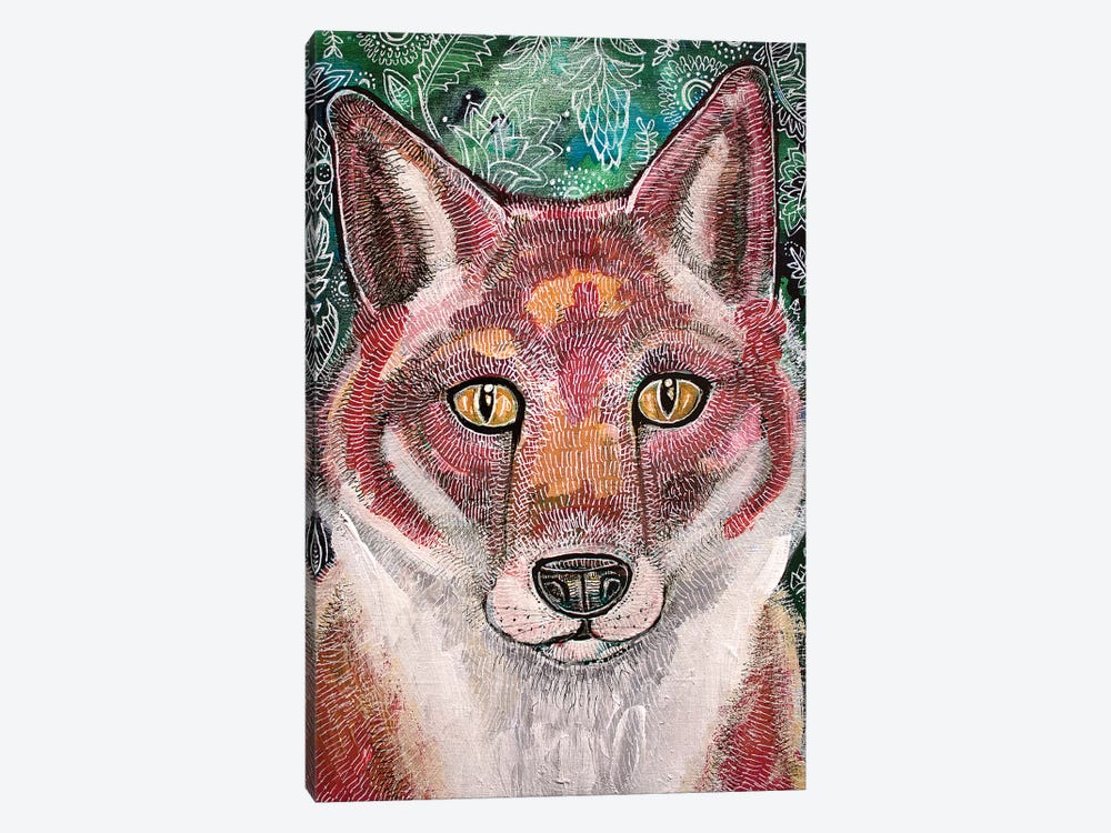 Waiting Fox by Lynnette Shelley 1-piece Canvas Artwork