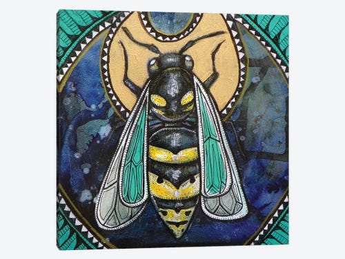 Wasp Totem Canvas Art Print by Lynnette Shelley | iCanvas