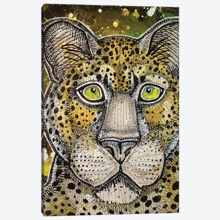 Watching Leopard Canvas Print #LSH124} by Lynnette Shelley Canvas Print