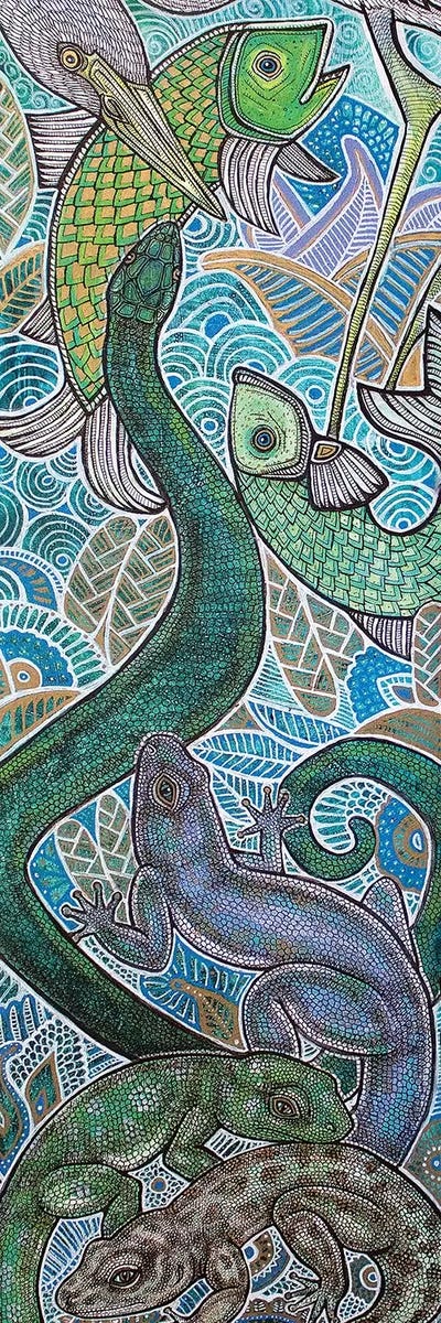 Zoological by Lynnette Shelley multi panel art