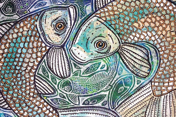 Blue Fish Swirl