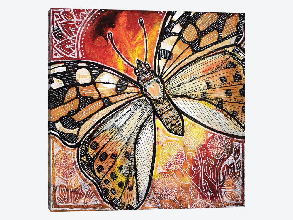 Painted Lady by Lynnette Shelley 1-piece Canvas Print