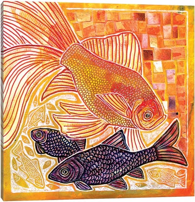 Aquarium Canvas Art Print - Lynnette Shelley