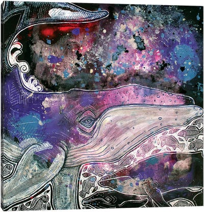 Navigating The Sea Of Stars Canvas Art Print - Lynnette Shelley