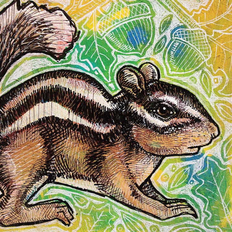 Cheeky Chipmunk by Lynnette Shelley wall art