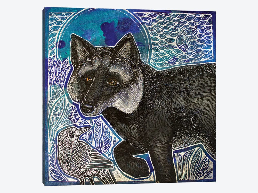 Silver Fox by Lynnette Shelley 1-piece Art Print
