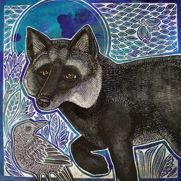 Foxes: Silver Fox by Lynnette Shelley