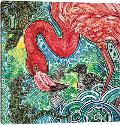 Tropical Daydream Canvas Art Print - Lynnette Shelley