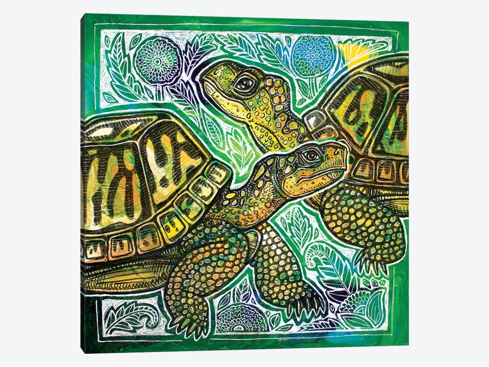 Turtle Crossing by Lynnette Shelley 1-piece Canvas Artwork
