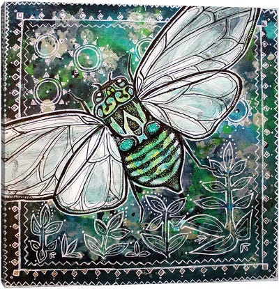 Cicada Summer Canvas Art Print - Lynnette Shelley