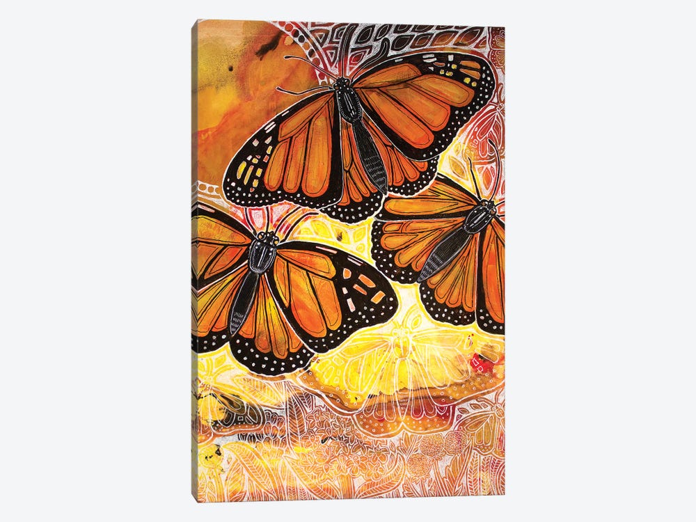 Flight Of The Monarch by Lynnette Shelley 1-piece Canvas Wall Art