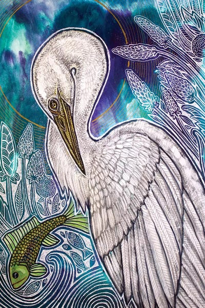 Egrets: Great White Egret by Lynnette Shelley