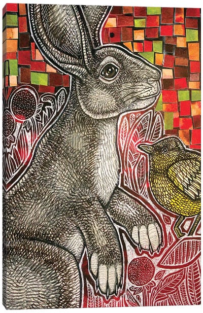 Young Rabbit Canvas Art Print - Lynnette Shelley