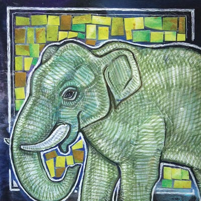 Elephant In The Room by Lynnette Shelley art print