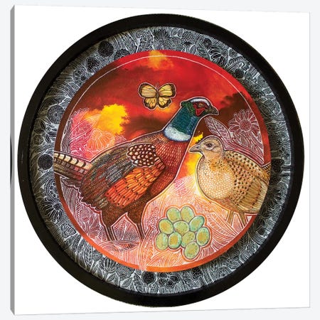 Pheasant Song Canvas Print #LSH205} by Lynnette Shelley Canvas Artwork