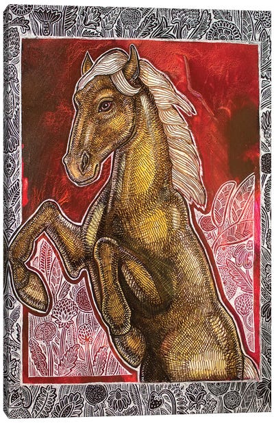 Wild Horses Couldn't Drag Me Away Canvas Art Print - Lynnette Shelley