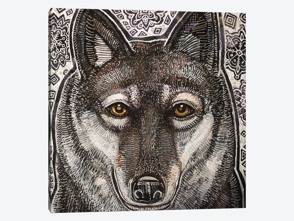 Winter Wolf by Lynnette Shelley 1-piece Canvas Art Print