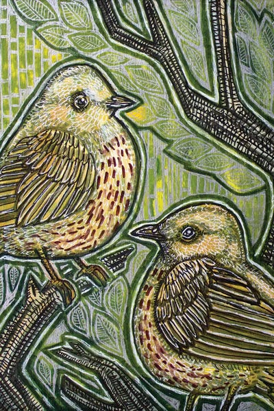 Love Birds: Duet (Yellow Warbler) by Lynnette Shelley