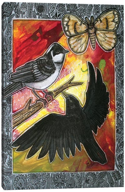 One Summer Bright Morning Canvas Art Print - Crow Art