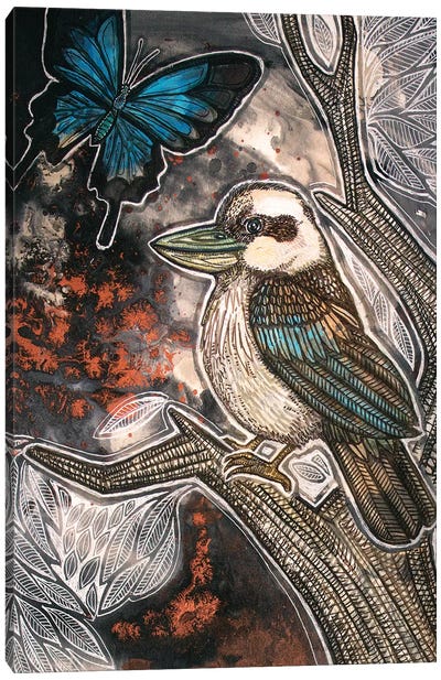 Cry, Kookaburra Canvas Art Print - Lynnette Shelley