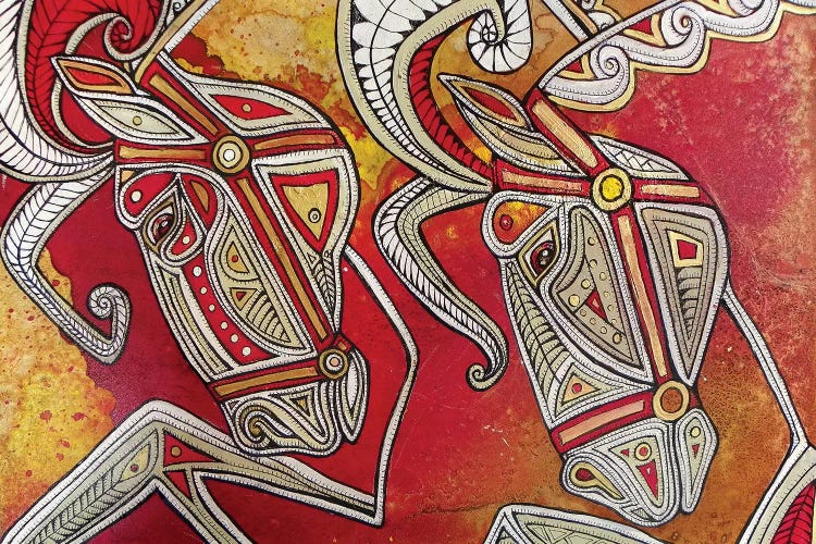 Dancing Horses by Lynnette Shelley wall art