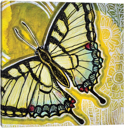 Sunny Swallowtail Canvas Art Print - Lynnette Shelley