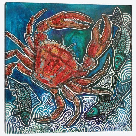 Feeling Crabby Canvas Print #LSH280} by Lynnette Shelley Canvas Print