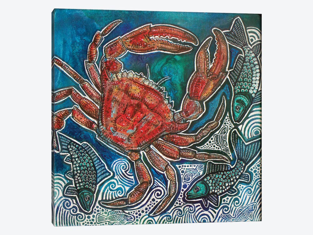 Feeling Crabby by Lynnette Shelley 1-piece Canvas Art