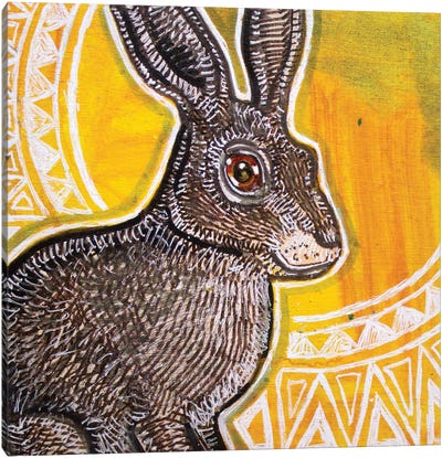 Sun Rabbit Canvas Art Print - Lynnette Shelley
