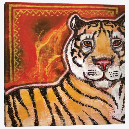 Tiger Canvas Print #LSH288} by Lynnette Shelley Art Print