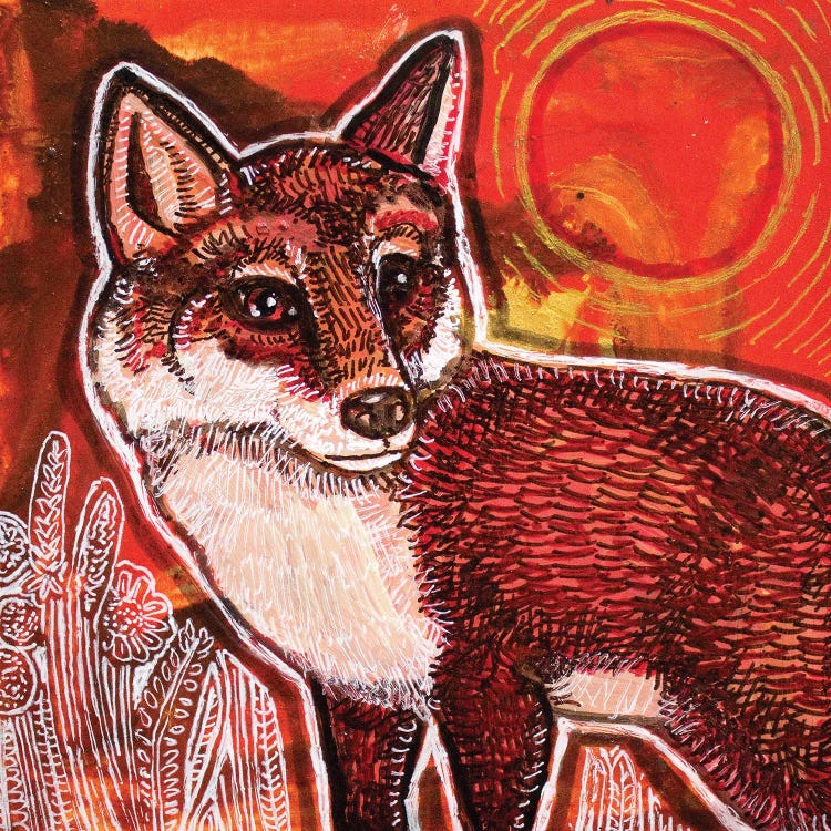 Autumn Fox by Lynnette Shelley wall art