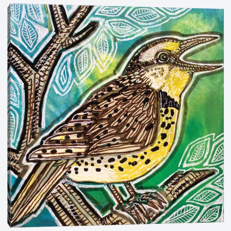 Meadowlark Singing Canvas Print #LSH300} by Lynnette Shelley Canvas Art