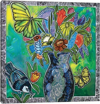From The Garden Canvas Art Print - Lynnette Shelley