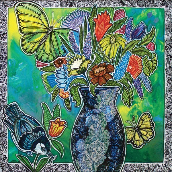Butterflies and Flowers: From The Garden by Lynnette Shelley