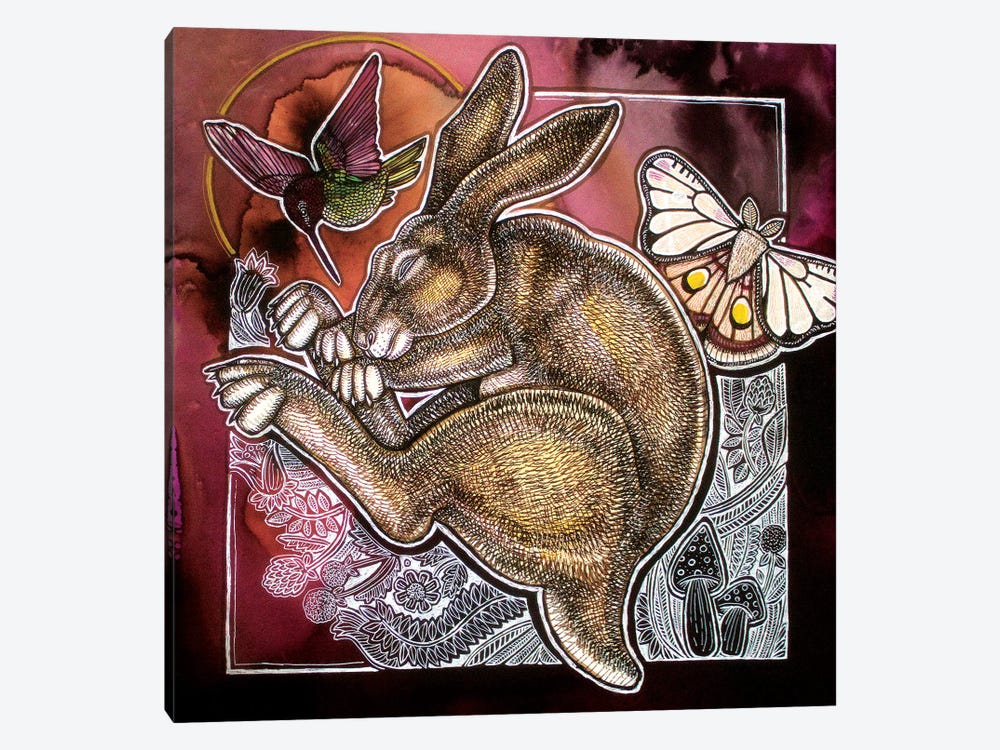 The Dreaming Hare by Lynnette Shelley 1-piece Art Print