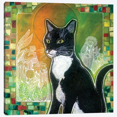 Stabatha (Art for a Stray Cat) Canvas Print #LSH342} by Lynnette Shelley Canvas Art