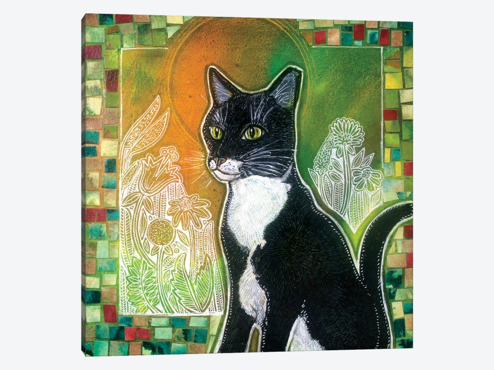 Stabatha (Art for a Stray Cat) by Lynnette Shelley 1-piece Canvas Print