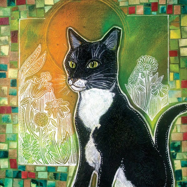 Tuxedo Cats: Stabatha (Art for a Stray Cat) by Lynnette Shelley
