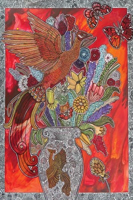 From Feather To Flame, And Birth To Blo - Art Print | Lynnette Shelley