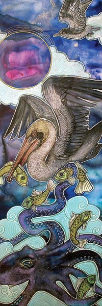 Kids Ocean Life Art: Between Sea And Sky by Lynnette Shelley