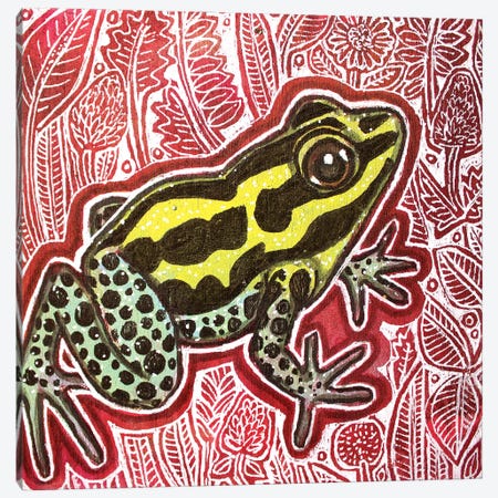 Poison Dart Frog Canvas Print #LSH358} by Lynnette Shelley Canvas Art Print