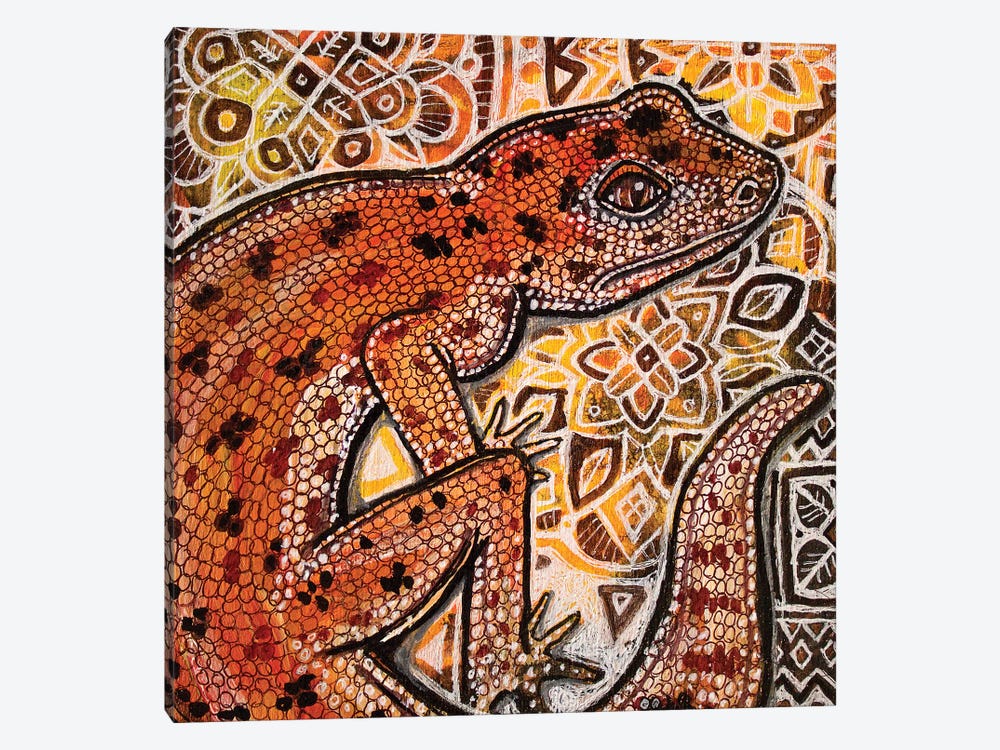 Gecko On Ornamental by Lynnette Shelley 1-piece Canvas Print