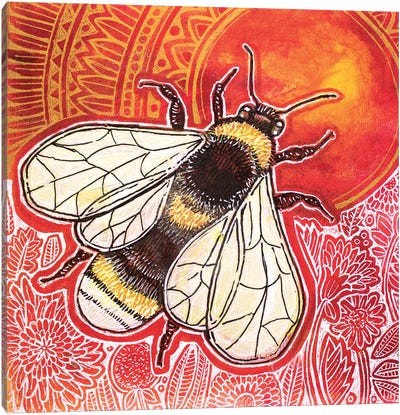 Just Bee Canvas Art Print - Lynnette Shelley