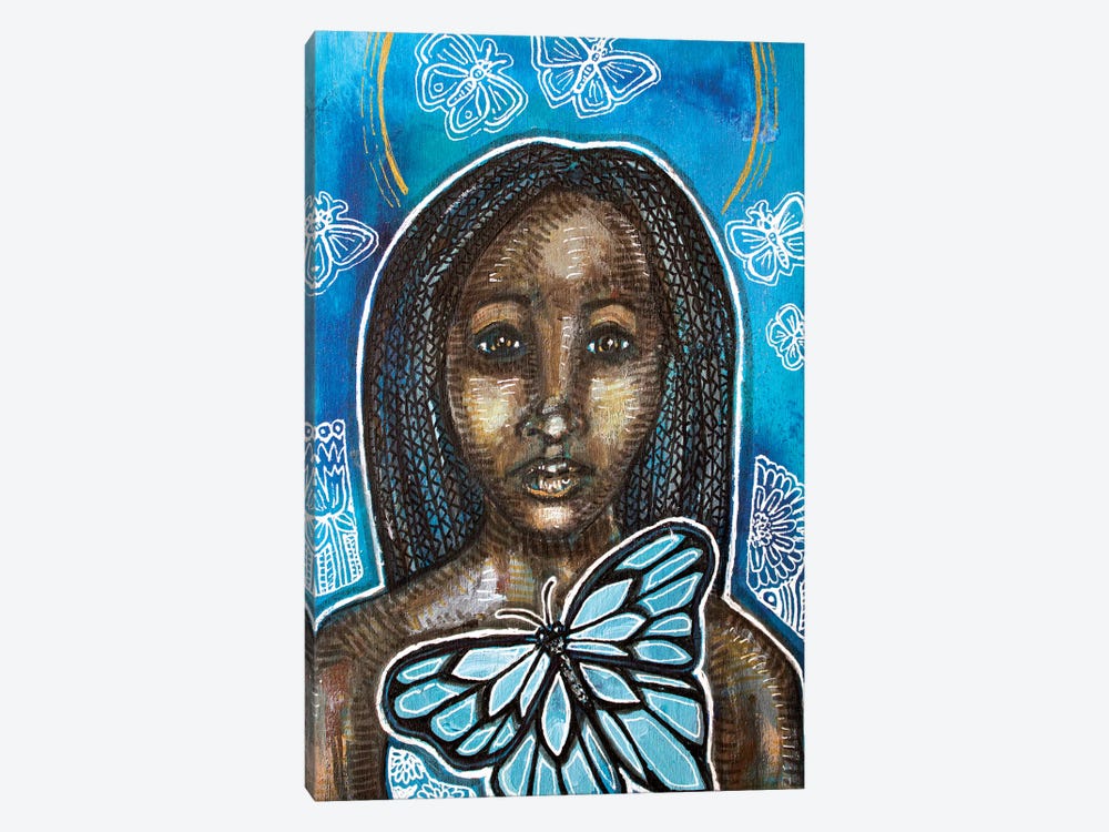 On Blue Wings by Lynnette Shelley 1-piece Canvas Print