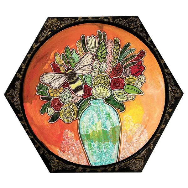 Bees: Bee And Blooms by Lynnette Shelley