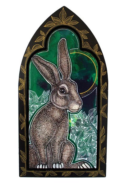 Wild Rabbit On The Green by Lynnette Shelley canvas print