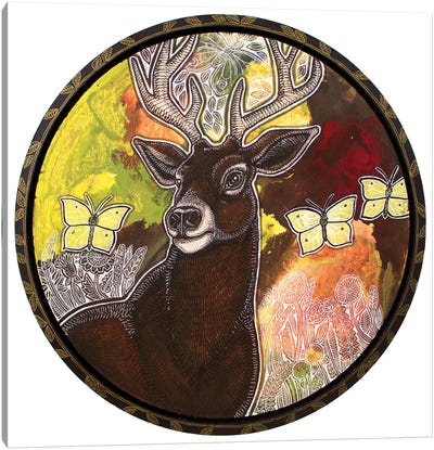 The Noble Stag Canvas Art Print - Lynnette Shelley